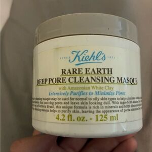 Kiehl's Rare Earth Deep Pore Cleansing Masque - Cream and Green